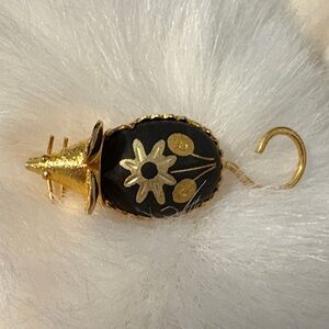 Damascene Mouse Brooch